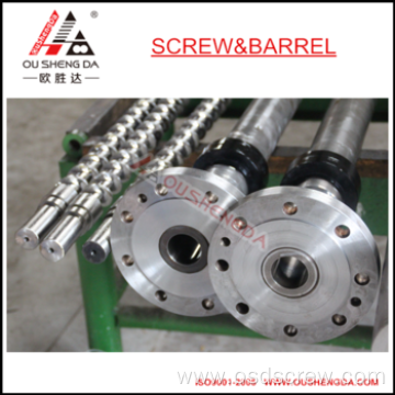 Bimetallic screw barrel for plastic making machine